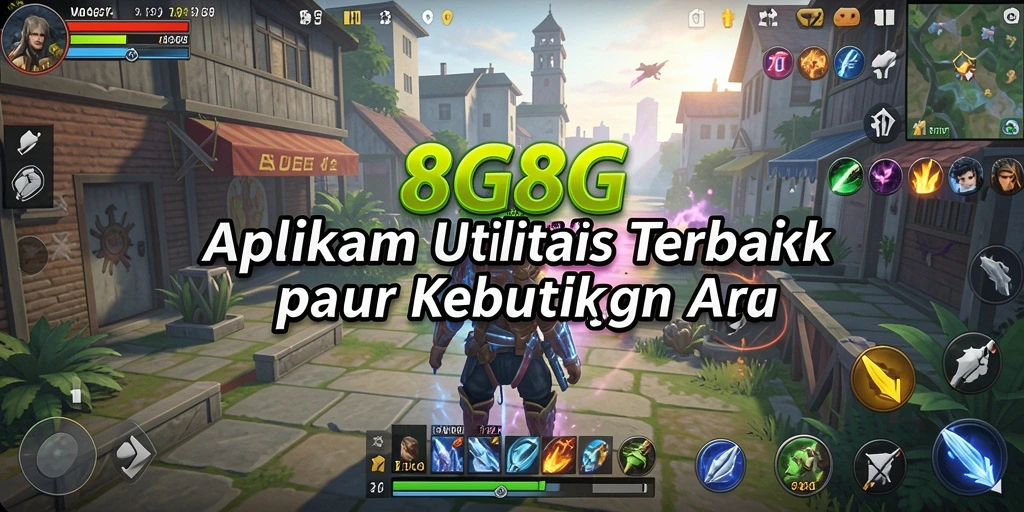 Tampilan antarmuka aplikasi Utility 8G8G yang simpel dan efektif.