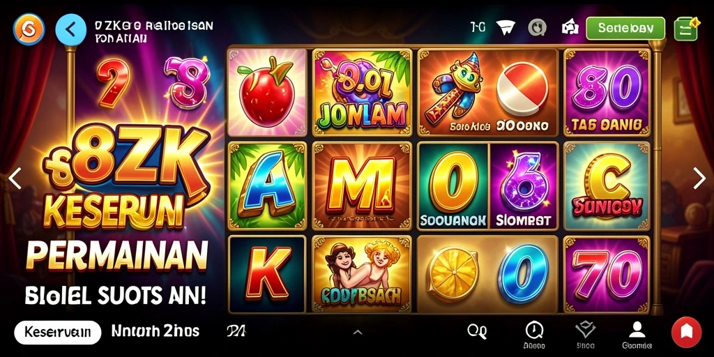 Tampilan menarik dari gameplay 8ZK yang seru dan menghibur.