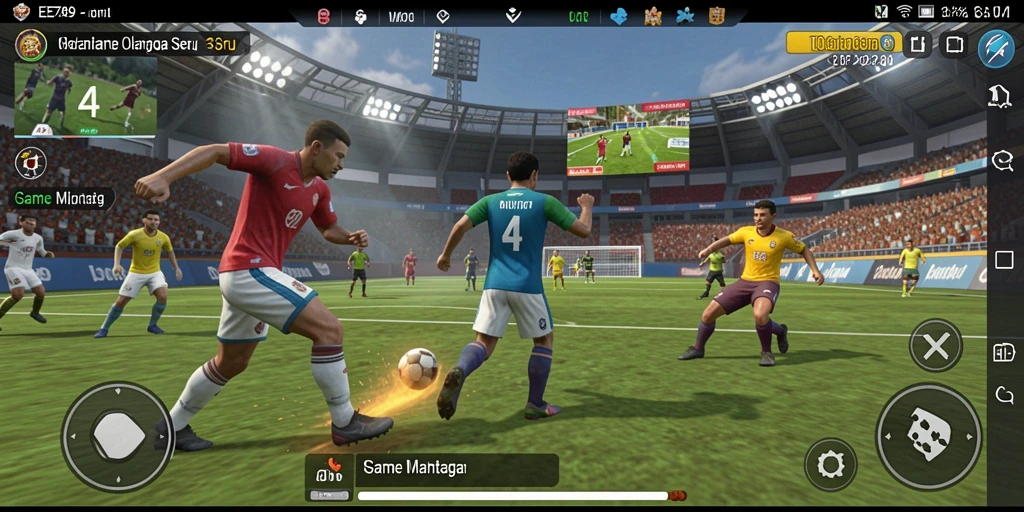 Screenshot EE789 menampilkan pemain beraksi dalam pertandingan olahraga yang seru.