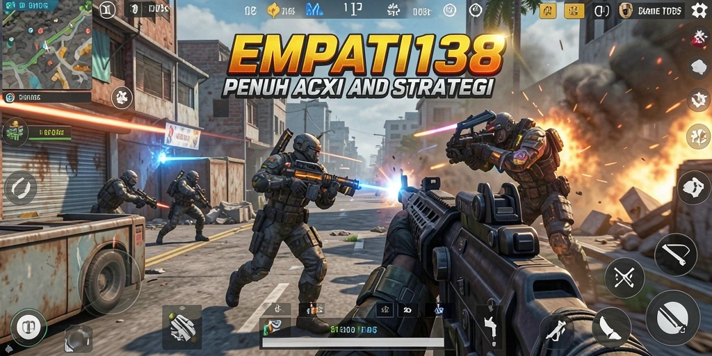 Gameplay mendebarkan dalam EMPATI138 dengan aksi tembak-menembak.