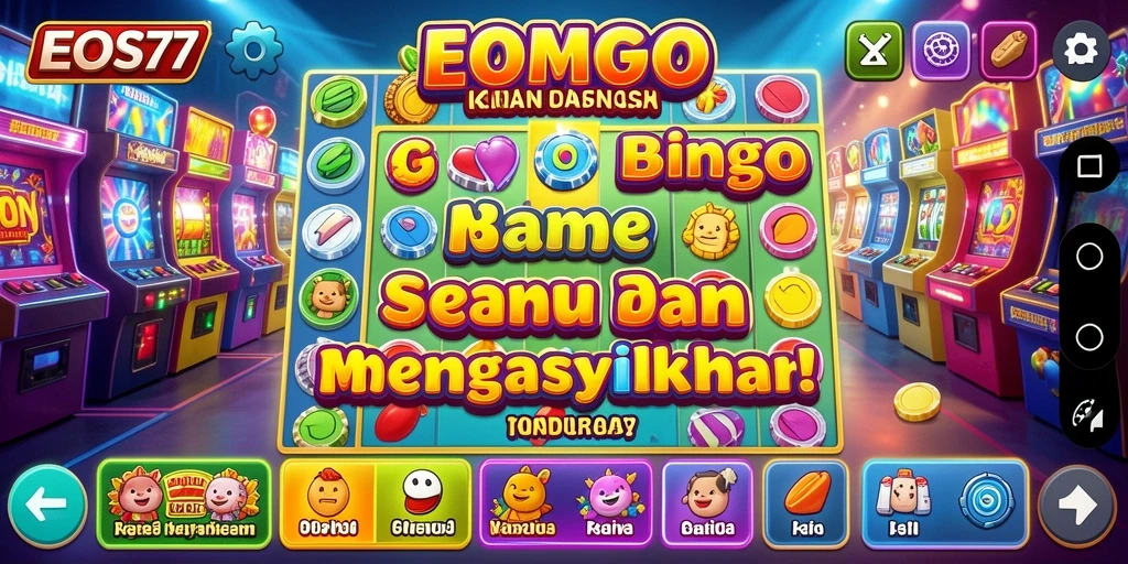 Tampilan gameplay seru di EOS77 saat bermain Bingo.