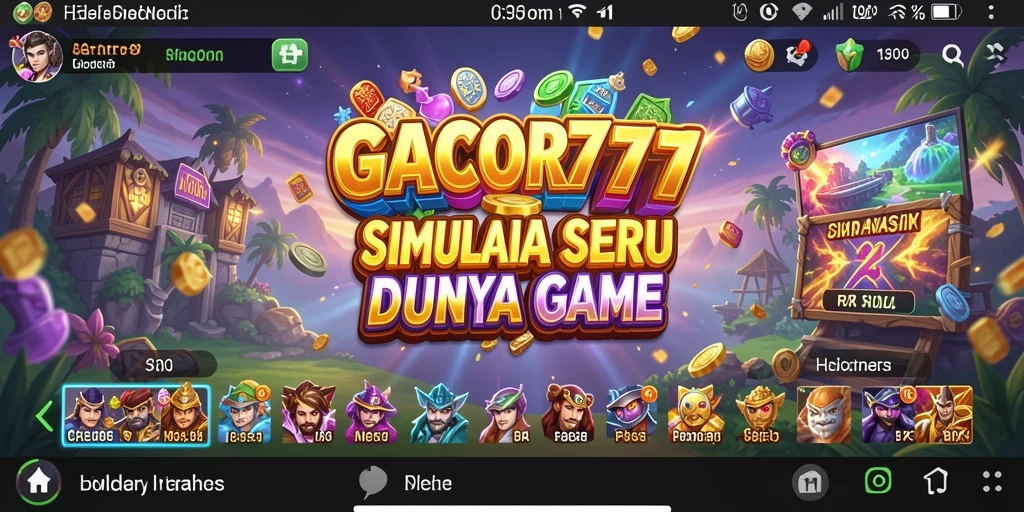 Tampilan gameplay GACOR777 yang memukau dalam simulasi.