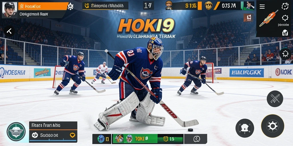 Screenshot utama HOKI9 menampilkan aksi seru pertandingan hoki.