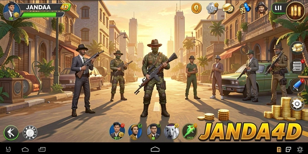 Tampilan gameplay JANDA4D yang menarik dan menantang.