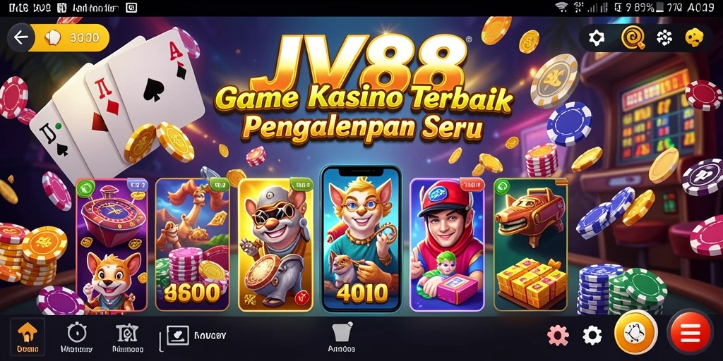 Tampilan menarik gameplay Kasino dari JV88 yang memikat.