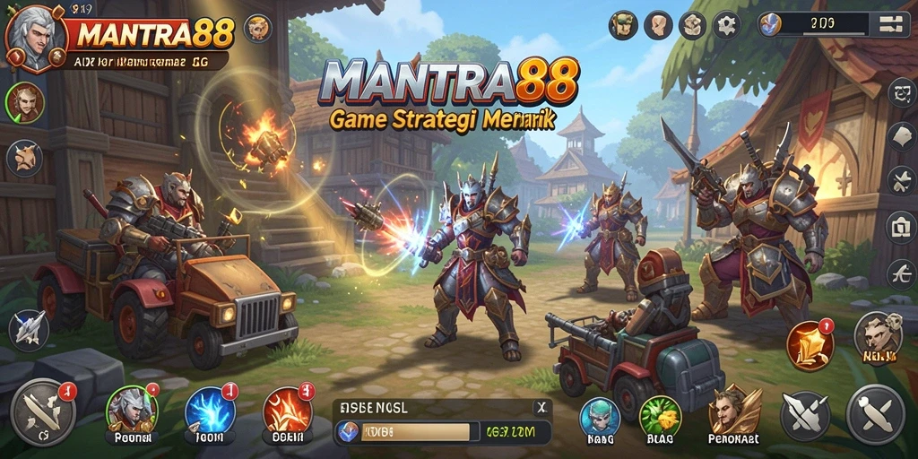 Tampilan gameplay seru dan menarik di MANTRA88.