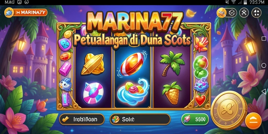 Tampilan menarik dari gameplay Slot MARINA77 yang seru.