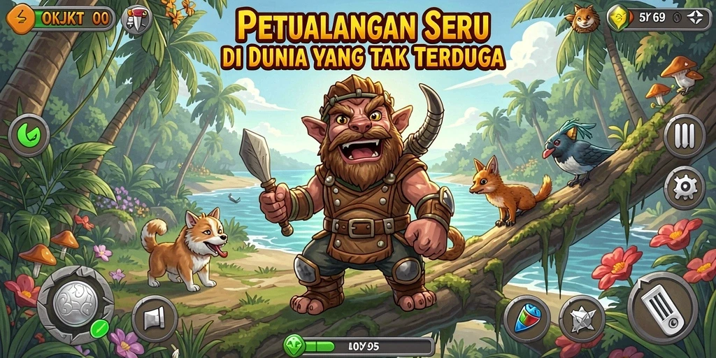Tampilan gameplay OKJKT yang menakjubkan dalam petualangan epiknya.