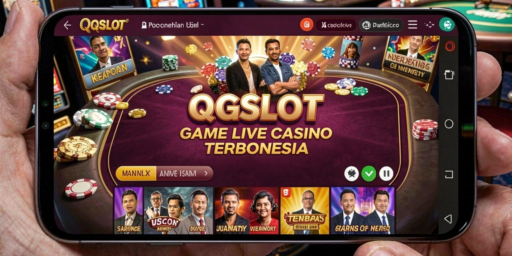 Tampilan gameplay seru di aplikasi Live Casino QQSLOT.