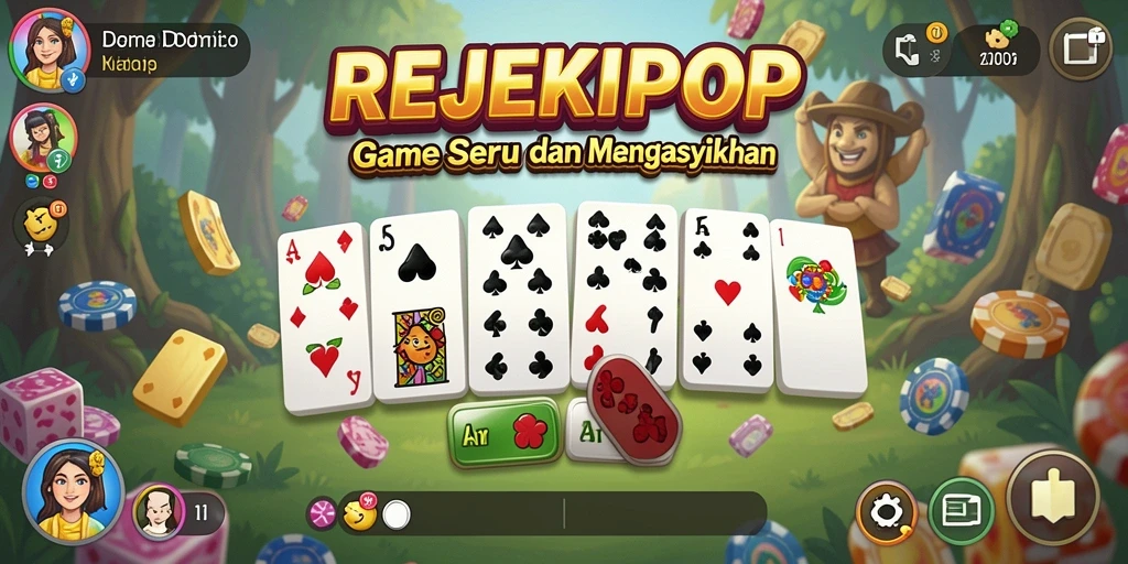 Screenshot utama menampilkan aksi permainan Domino yang seru.