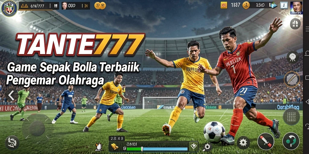 Gameplay seru dan kompetitif dalam TANTE777 yang memikat penggemar sepak bola.