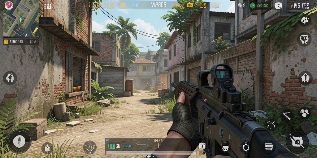 Tangkapan layar utama gameplay <strong>VIP805</strong> menampilkan aksi pertempuran yang menegangkan.