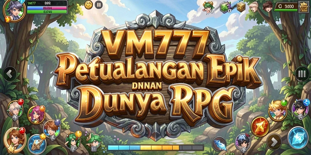 Tampilan gameplay RPG yang mendebarkan di VM777.