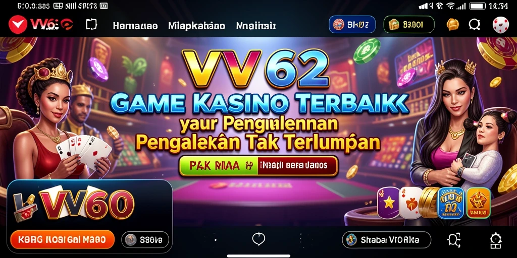 Tampilkan gameplay kasino yang mengasyikkan dari VV62.