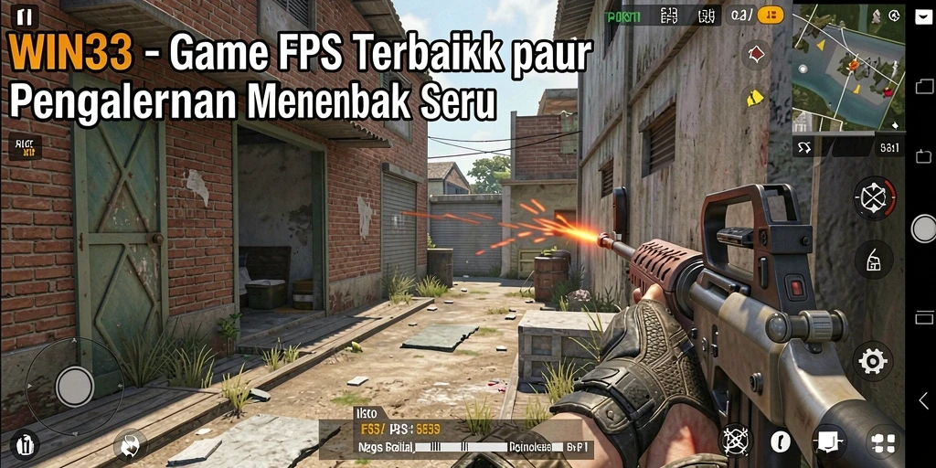 Tampilan mendebarkan dari pertempuran FPS di WIN33.