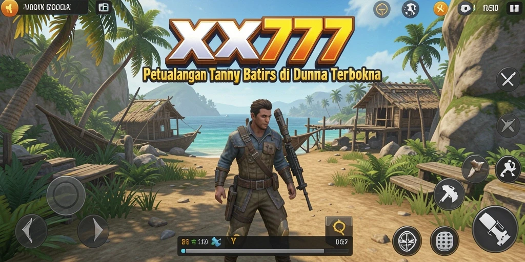 Tampilan gameplay XXX777 dengan eksplorasi dunia terbuka yang menarik.
